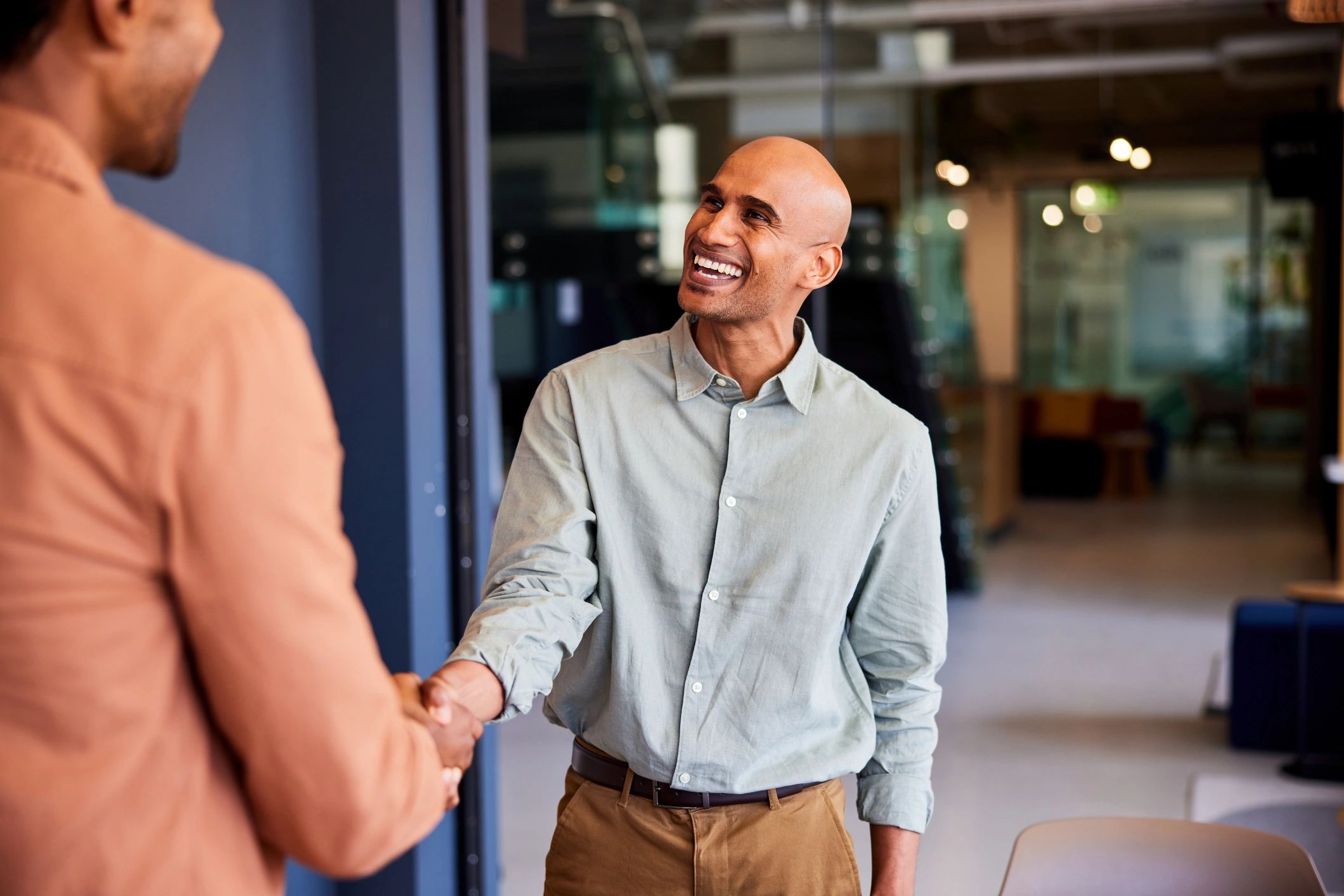 Business handshake between partners